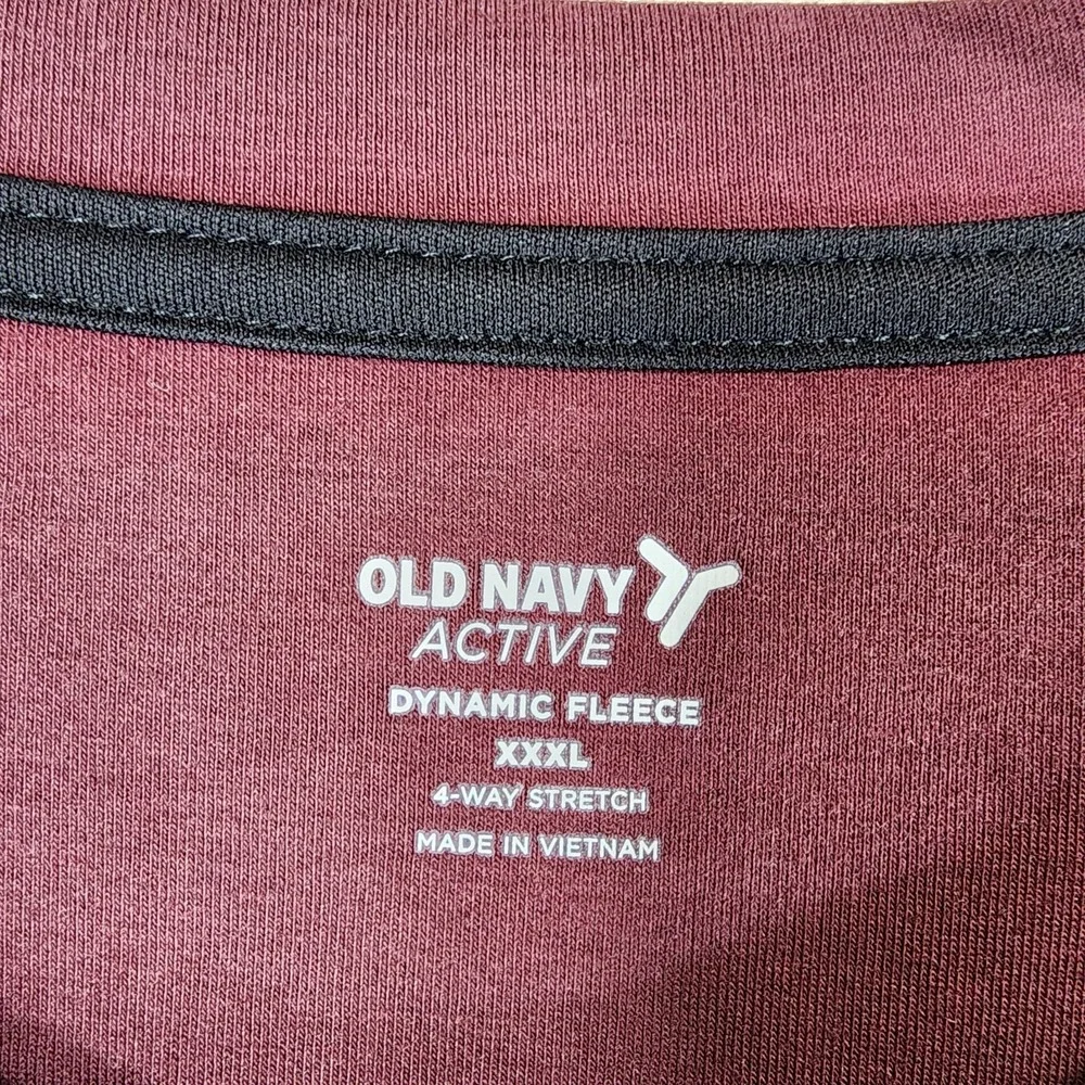 Old‎ Navy Active Dynamic Fleece Sweatshirt Kangaroo Pocket Mens XXXL Red NWT